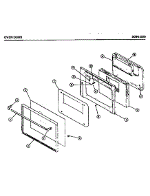 04 - Oven Door parts for Amana Microwave 3090.000 from AppliancePartsPros.com