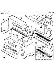 06 - Vent Hood parts for Amana Microwave 3090.000 from AppliancePartsPros.com