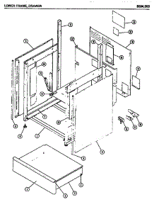 02 - Lower Frame parts for Amana Microwave 3094.000 from AppliancePartsPros.com