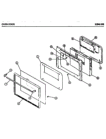 04 - Oven Door parts for Amana Microwave 3094.000 from AppliancePartsPros.com