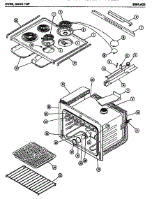 04 - Oven parts for Amana Microwave 3094.A00 from AppliancePartsPros.com