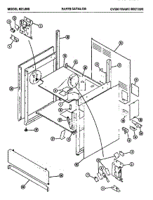 03 - Oven Frame Section parts for Amana Microwave 621.000 from AppliancePartsPros.com