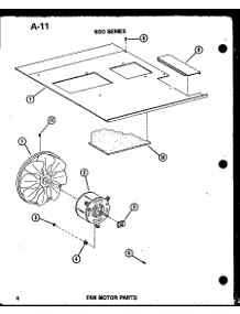 04 - Fan Motor Parts parts for Amana Air Conditioner 6243HL / P6711927R from AppliancePartsPros.com