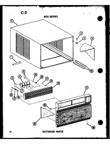 05 - Exterior Parts parts for Amana Air Conditioner 624-3J-1 / P5472051R from AppliancePartsPros.com
