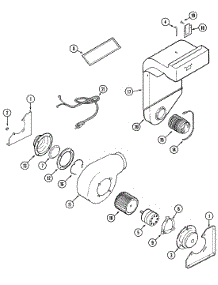 03 - Blower Motor-Plenum parts for Jenn-Air Range 629.46965 from AppliancePartsPros.com
