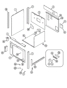 04 - Body parts for Jenn-Air Range 629.46965 from AppliancePartsPros.com