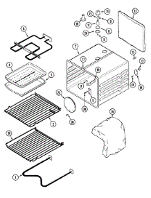 08 - Oven parts for Jenn-Air Range 629.46965 from AppliancePartsPros.com