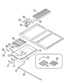 09 - Top Assembly parts for Jenn-Air Range 629.46969 from AppliancePartsPros.com