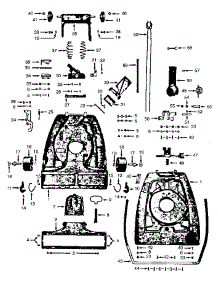 02 - Mainbody parts for Hoover Vacuum 63 from AppliancePartsPros.com