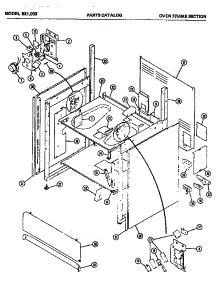 03 - Oven Frame Section parts for Amana Range 631.003 from AppliancePartsPros.com