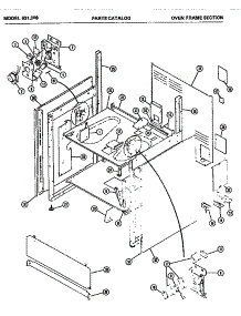 03 - Oven Frame Section parts for Amana Range 631.006 from AppliancePartsPros.com