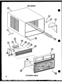 05 - Exterior Parts parts for Amana Air Conditioner 632-3J / P5430256R from AppliancePartsPros.com