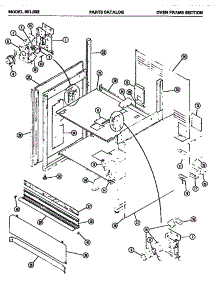 03 - Oven Frame Section parts for Amana Range 651.002 from AppliancePartsPros.com