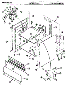 03 - Oven Frame Section parts for Amana Range 651.003 from AppliancePartsPros.com