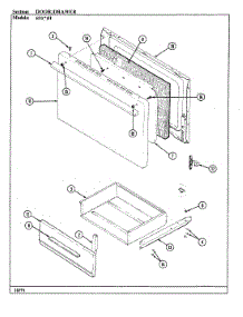 04 - Door / Drawer (651Xh) parts for Admiral Range 651WH from AppliancePartsPros.com