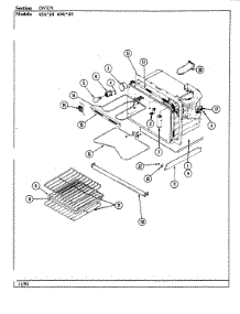 06 - Oven parts for Admiral Range 651WH from AppliancePartsPros.com
