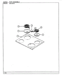 05 - Top Assy. parts for Admiral Range 654AH-ELVW from AppliancePartsPros.com