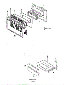 03 - Door\Latch Assy. parts for Admiral Range 654WD-HVW from AppliancePartsPros.com