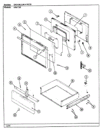 05 - Door / Drawer (656Xh-Ehvw) parts for Admiral Range 656AH-EHVW from AppliancePartsPros.com