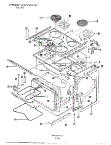 03 - Top Assembly parts for Admiral Range 665AG-CHZ from AppliancePartsPros.com