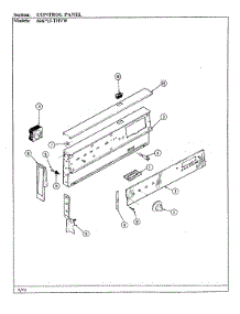 03 - Control Panel parts for Admiral Range 666AJ-THVW from AppliancePartsPros.com