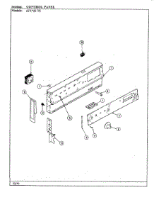 03 - Control Panel parts for Admiral Range 667WK-TSVW from AppliancePartsPros.com