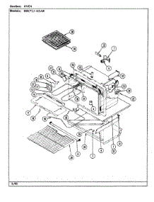 06 - Oven parts for Admiral Range 668AJ-ASAW from AppliancePartsPros.com