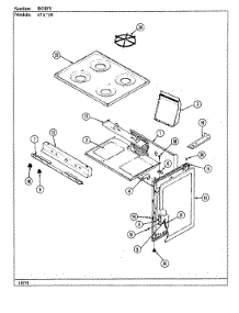 02 - Control Panel parts for Admiral Range 671WH-K from AppliancePartsPros.com