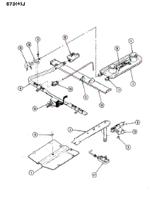 03 - Control System parts for Admiral Range 673AJ-KV from AppliancePartsPros.com