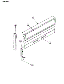 02 - Control Panel parts for Admiral Range 673WJ-KV from AppliancePartsPros.com