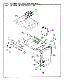 02 - Control Panel parts for Admiral Range 674WJ-EKVW from AppliancePartsPros.com