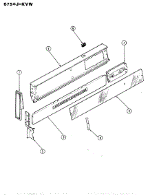 02 - Control Panel parts for Admiral Range 675AJ-KVW from AppliancePartsPros.com