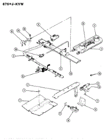 03 - Control System parts for Admiral Range 675AJ-KVW from AppliancePartsPros.com
