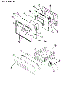04 - Door\Drawer parts for Admiral Range 675AJ-KVW from AppliancePartsPros.com