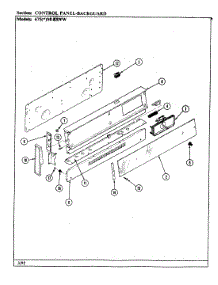 02 - Control Panel parts for Admiral Range 675WM-KSVW from AppliancePartsPros.com