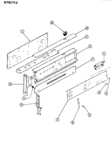 02 - Control Panel parts for Admiral Range 676AJ-KSVW from AppliancePartsPros.com