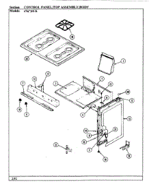 02 - Control Panel / Top Assy. / Body parts for Admiral Range 676WM-KSVW from AppliancePartsPros.com