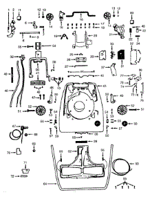 05 - Mainbody parts for Hoover Vacuum 68 from AppliancePartsPros.com