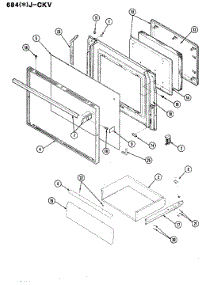 04 - Door\Drawer parts for Admiral Range 684AJ-CKV from AppliancePartsPros.com