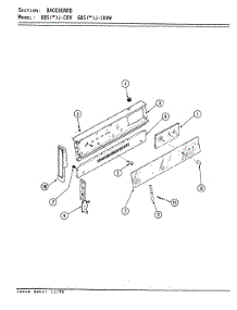 02 - Control Panel parts for Admiral Range 685AJ-CKV from AppliancePartsPros.com