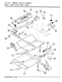 03 - Control System parts for Admiral Range 685AJ-CKV from AppliancePartsPros.com