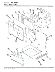 05 - Door / Drawer parts for Admiral Range 685WJ-CKV from AppliancePartsPros.com