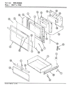03 - Door / Drawer parts for Admiral Range 686AJ-TKSVW from AppliancePartsPros.com