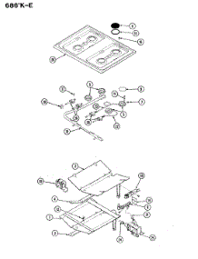 03 - Control System parts for Admiral Range 686WK-EKSVW from AppliancePartsPros.com