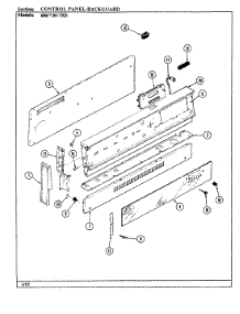 02 - Control Panel parts for Admiral Range 686WM-TKS from AppliancePartsPros.com