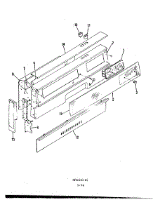 02 - Control Panel parts for Admiral Range 687AF-CKVW from AppliancePartsPros.com