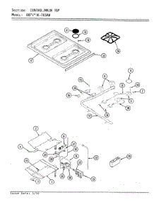 03 - Control Panel / Top Assy. parts for Admiral Range 687WK-TKSAW from AppliancePartsPros.com