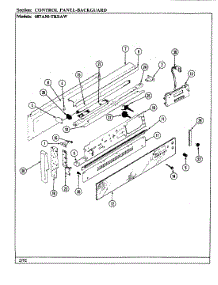 02 - Control Panel parts for Admiral Range 687WM-TKSAW from AppliancePartsPros.com