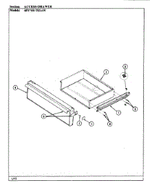 06 - Drawer parts for Admiral Range 687WM-TKSAW from AppliancePartsPros.com