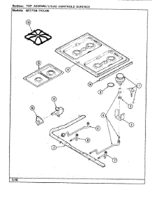 08 - Top Assy. / Control System (Surface) parts for Admiral Range 687WM-TKSAW from AppliancePartsPros.com